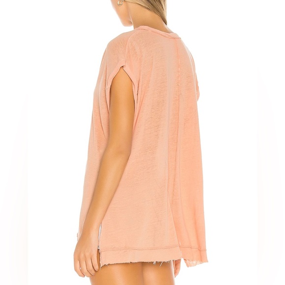 Free People We the Free Under the Sun Linen T-Shirt Size Small - Picture 3 of 10